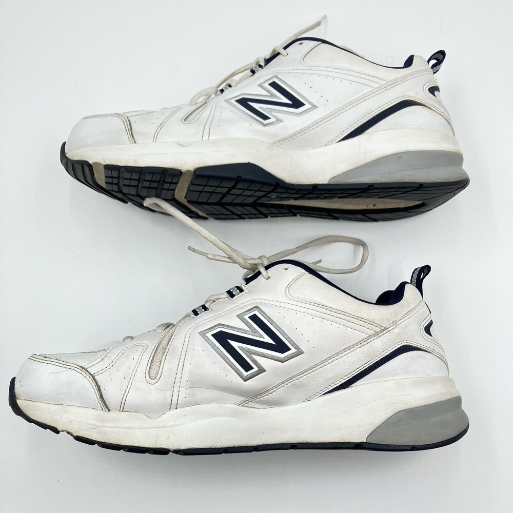 New Balance 608 v5 Mens 12 4E Extra Wide White Navy Training Shoes MX608WN5 - Picture 2 of 8